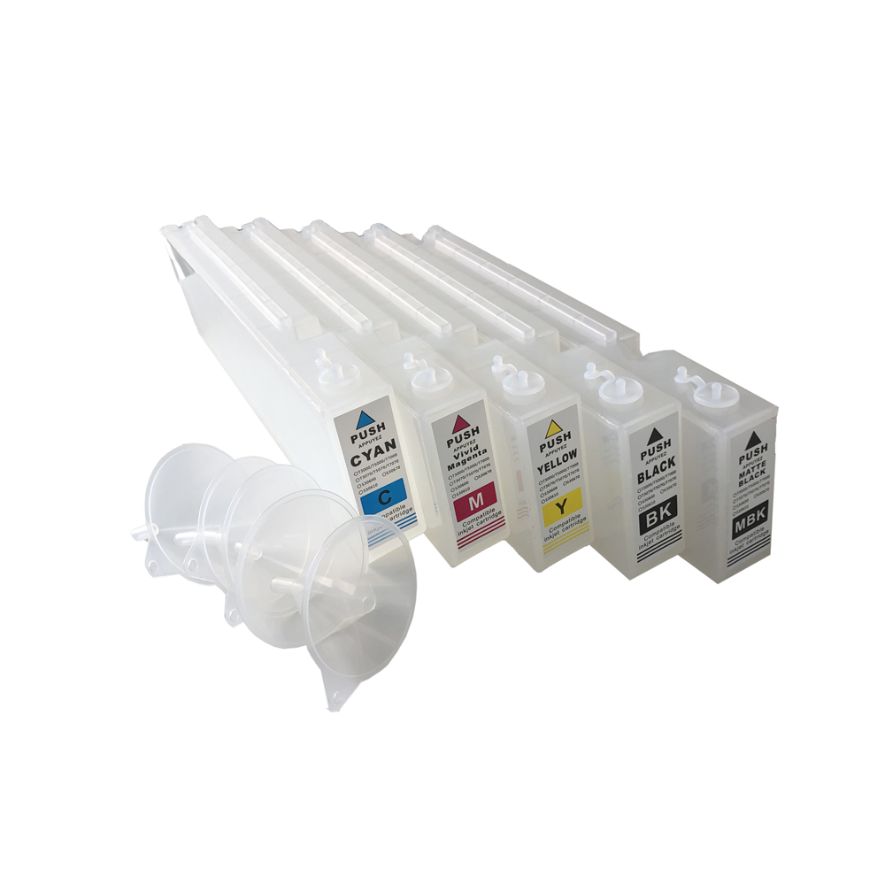 1000ml Generic Refilling Cartridge with One-time Chip for Epson SureColor T3200 / T3000 / T3070 - 5pcs/set(KCMY MK)