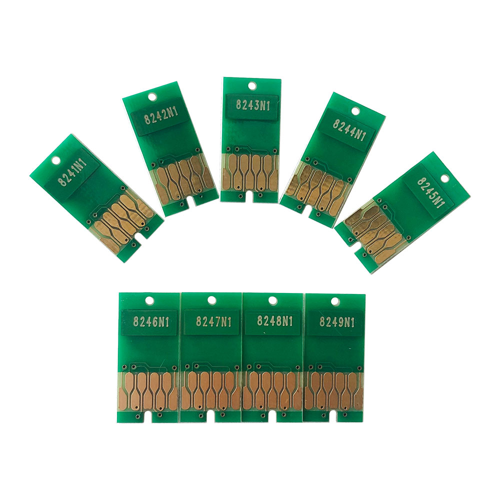 Generic One-Time Chip for Epson SureColor P6000 / P8000(for EUR)--9pcs/set(C M Y K LC LM LK MK LLK)