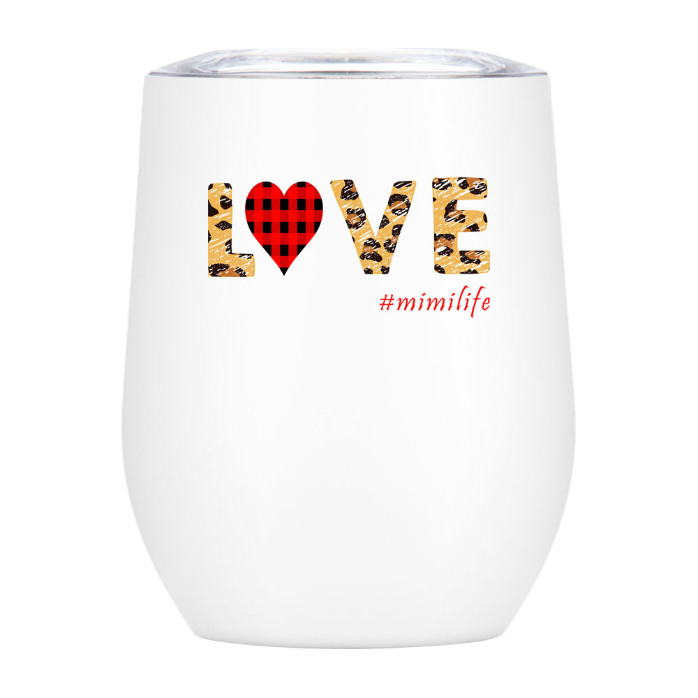 10PCS 12oz White Stainless Steel Red Wine Tumbler Mugs with Sublimation Coating and Direct Drinking Lid