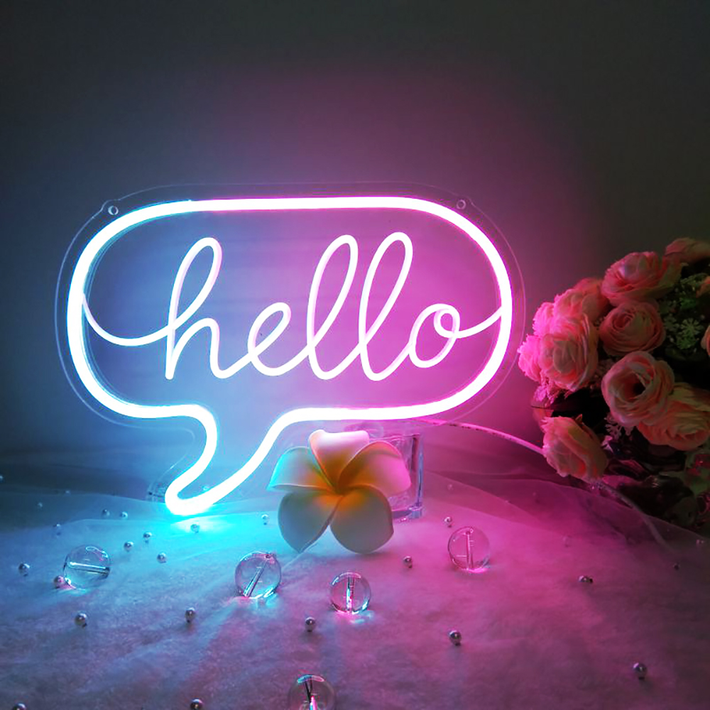 CALCA LED hello Neon Sign, Size- 12.2 X 8.85 inches