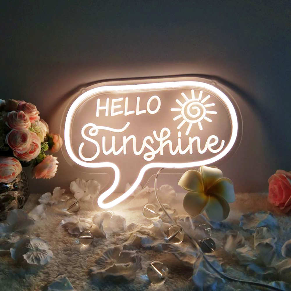CALCA LED HELLO Sunshine Neon Sign, Size- 12.2 X 8.85 inches CALCA LED HELLO Sunshine Neon Sign, Size- 12.2 X 8.85 inches