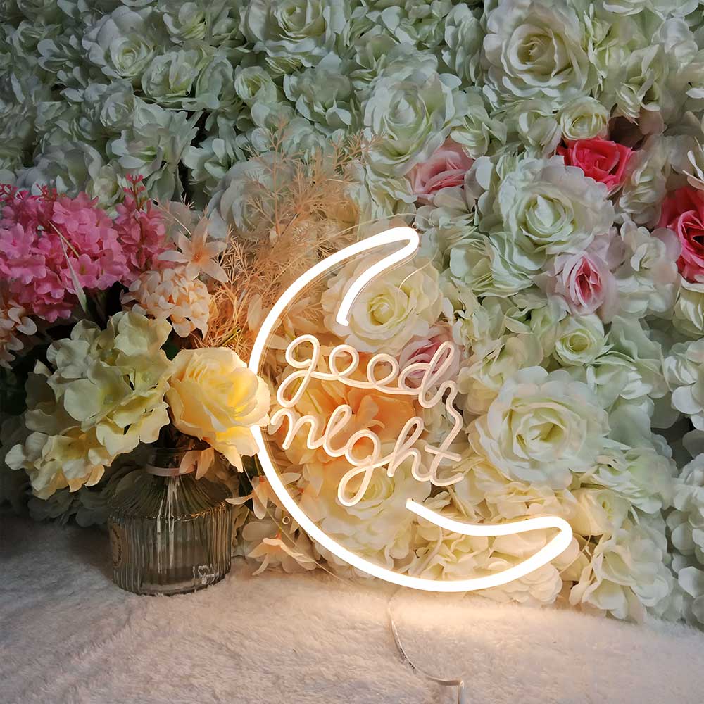 CALCA LED Moon shape good night Neon Sign, Size- 12.2X 11.4 inches CALCA LED Moon shape good night Neon Sign, Size- 12.2X 11.4 inches