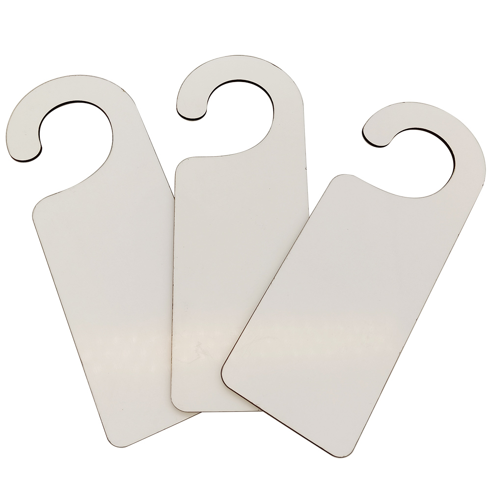 60 Pack MDF Sublimation Door Hanger Blanks