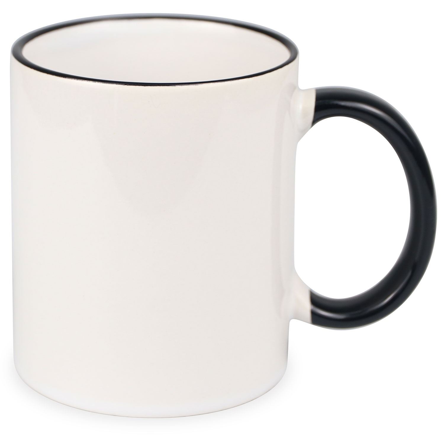 36PCS 11OZ Sublimaiton Superfine Mug With Colored Rim and Handle(Local Pick-Up)