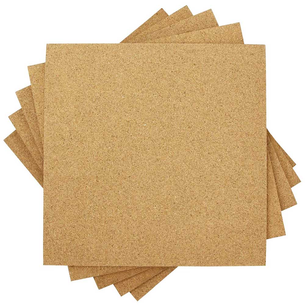 US Stock, Squares Cork Notice Boards 12 Pack DIY Corkboard Self-Adhesive, Display Message Notice Pin Board for Photo Hanging Home Decoration and Office Bulletin Boards, with 100PCS Push Pins