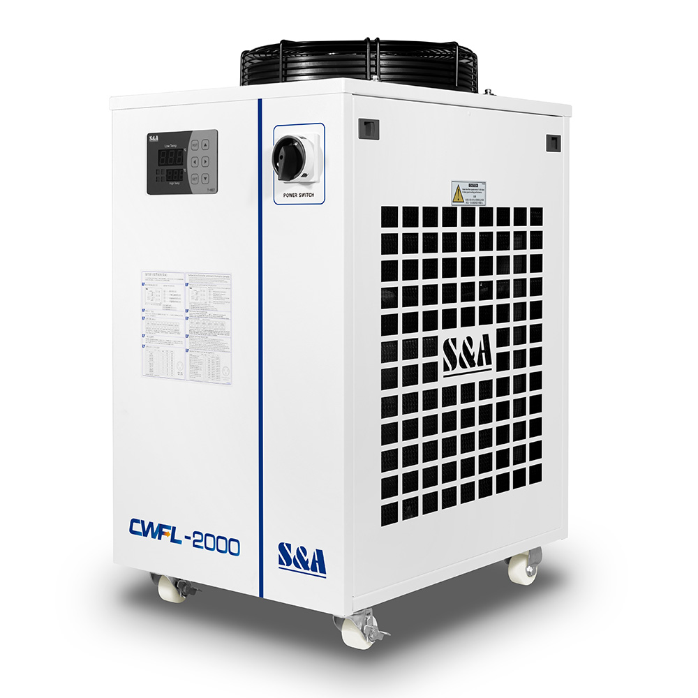 CW-FL-2000BN Industrial Water Chiller for Cooling 2000W Fiber Laser, 3.16HP, AC 1P 220V, 60Hz