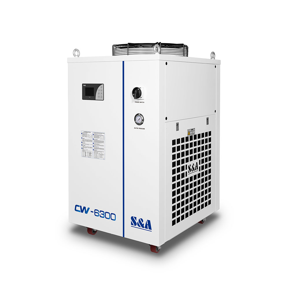 S&A CW-6500FN Industrial Water Chiller for CO2 Laser Cutting Machine (7.31HP, AC 3P 380V, 60HZ ) Cooling 500W RF Co2 laser