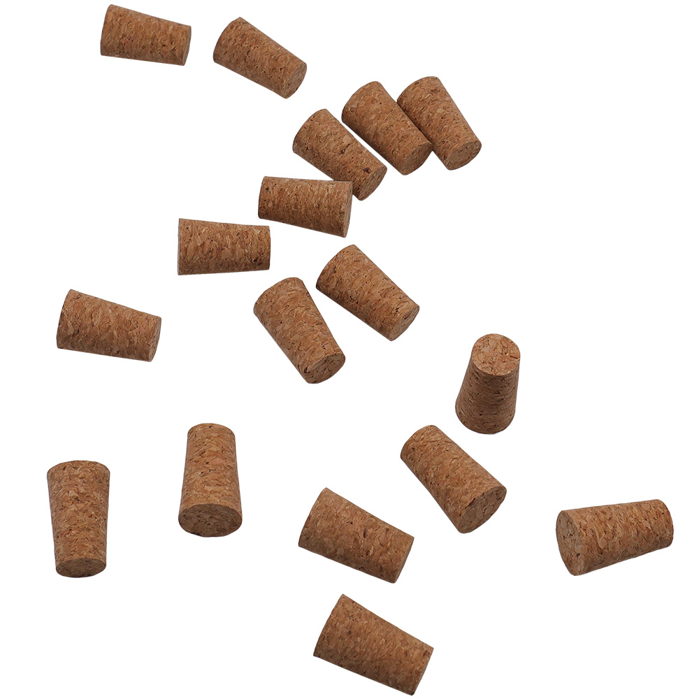 CALCA 100 Pack Natural Cork Stopper, Tapered Beer Bottle Stopper Replacement Corks for DIY Crafts, Leakproof