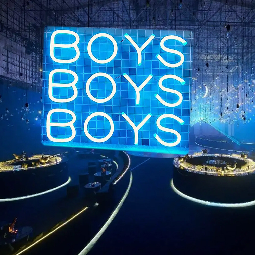 CALCA LED Neon Sign BOYS Sign 12VDC Size- 15.7X12.2inches(Blue) CALCA LED Neon Sign BOYS Sign 12VDC Size- 15.7X12.2inches(Blue)