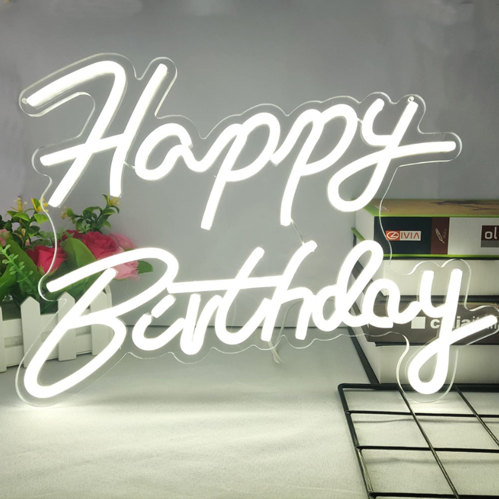 CALCA Happy Birthday Integrative Neon Sign for Birthday Party Decoration USB,Size-16.5X11.8 inches(42x30cm) CALCA Happy Birthday Integrative Neon Sign for Birthday Party Decoration USB,Size-16.5X11.8 inches(42x30cm)