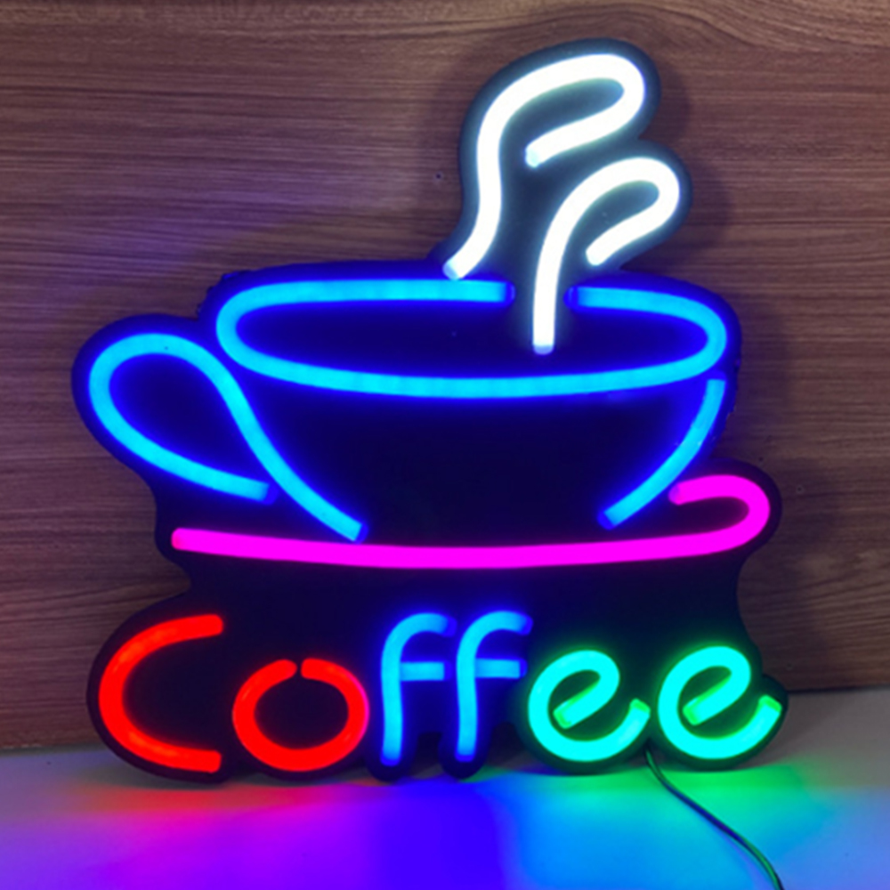 CALCA Coffee LED Neon Sign Decoration Size-15X15 inches(38x38cm) CALCA Coffee LED Neon Sign Decoration Size-15X15 inches(38x38cm)