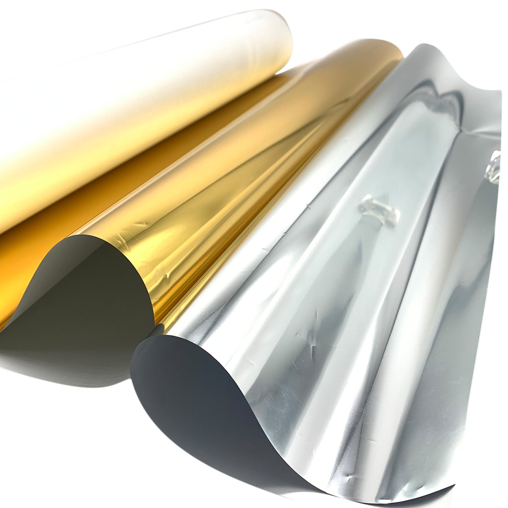 CALCA 24in x 164ft DTF Gold/Silver Foil Film Roll,Cold Peel