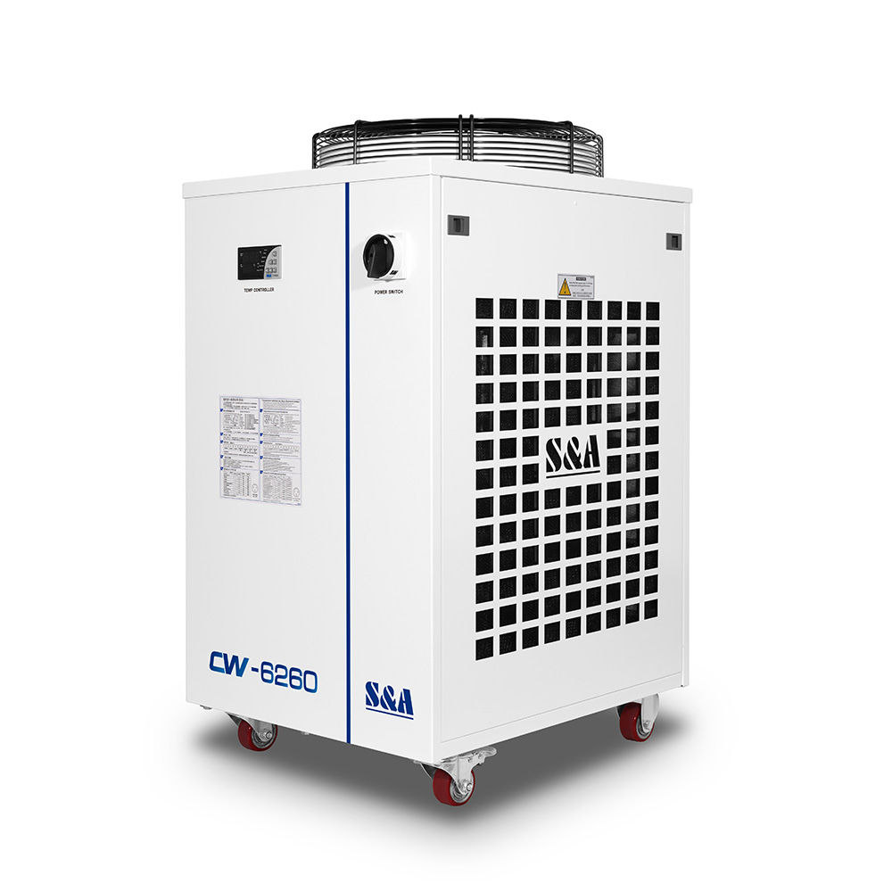 US Stock S&A 220-240V 60Hz Laser Chiller CW-6260 for Industrial CO2 Laser Cutter Welder Engraver