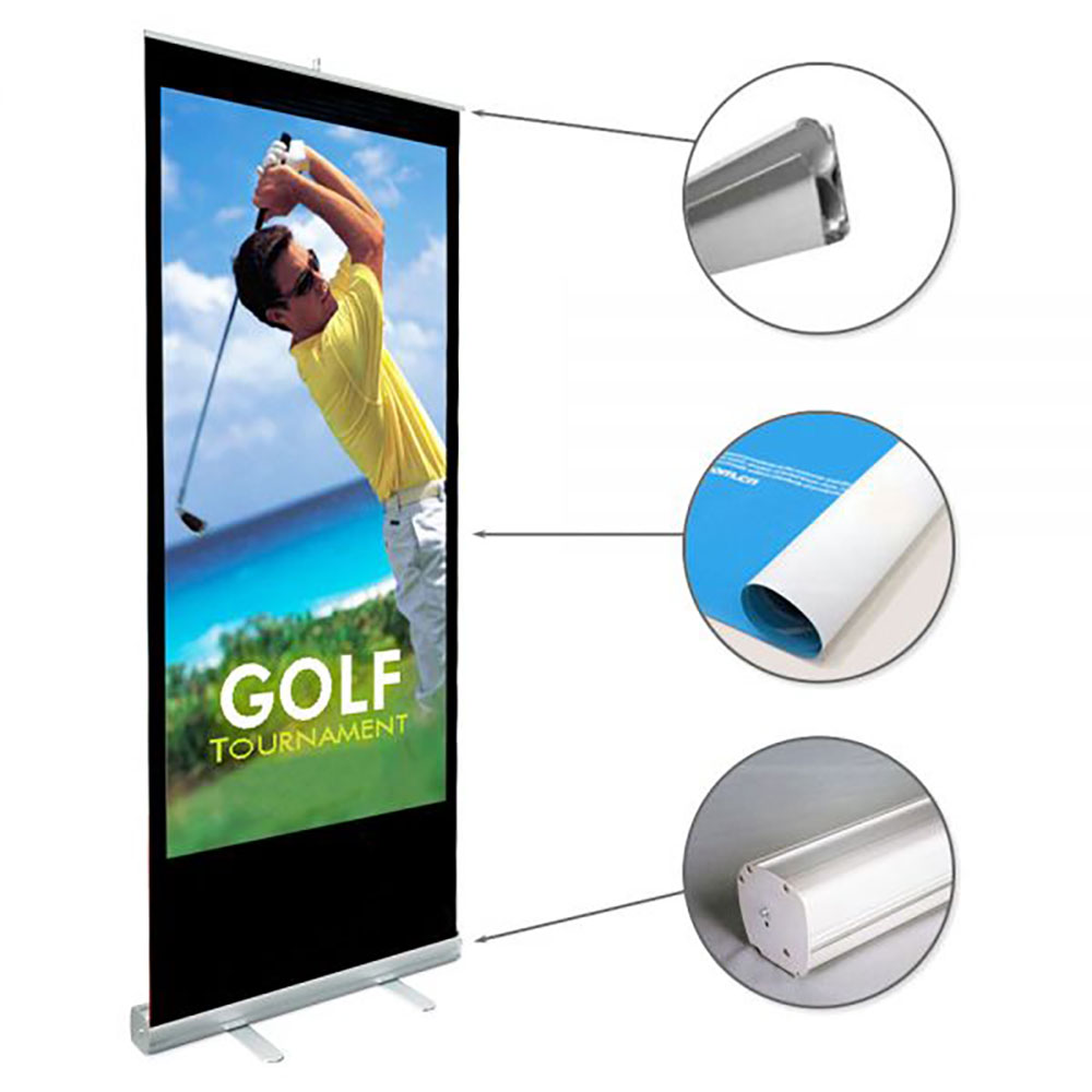85x200cm 100x200cm Economy Standard Roll Up Banner Stand (Stand Only)