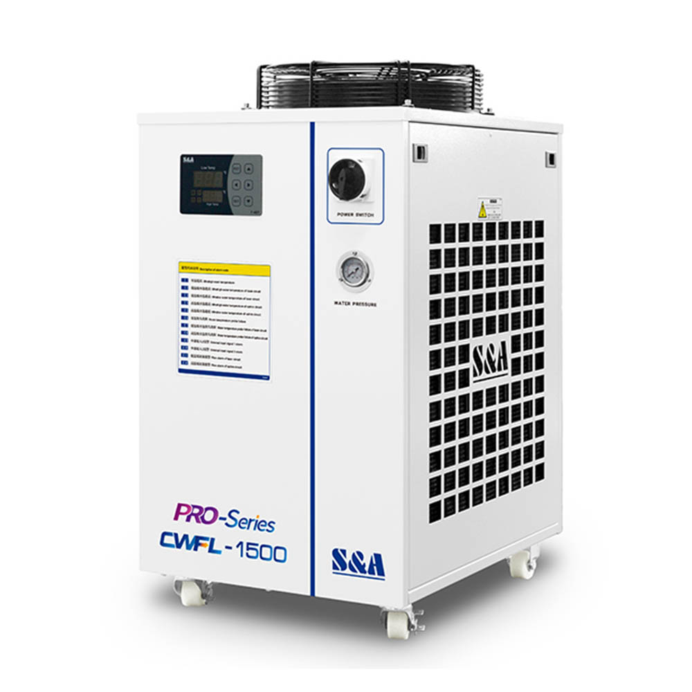 CW-FL-1500BN Industrial Water Chiller for Cooling 1500W Fiber Laser, 2.30HP, AC 1P 220V, 60Hz 