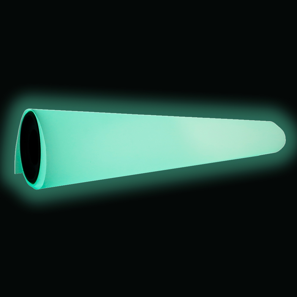 CALCA 11.8in x 32.8ft DTF Glow in the Dark Luminous Film Roll,Cold Peel