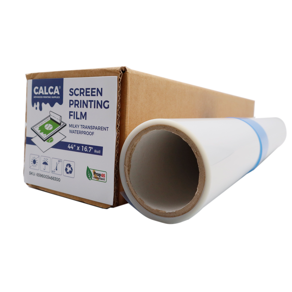 Sample CALCA Waterproof Inkjet Milky Transparency Film for Silk Screen 44in x 16.7ft