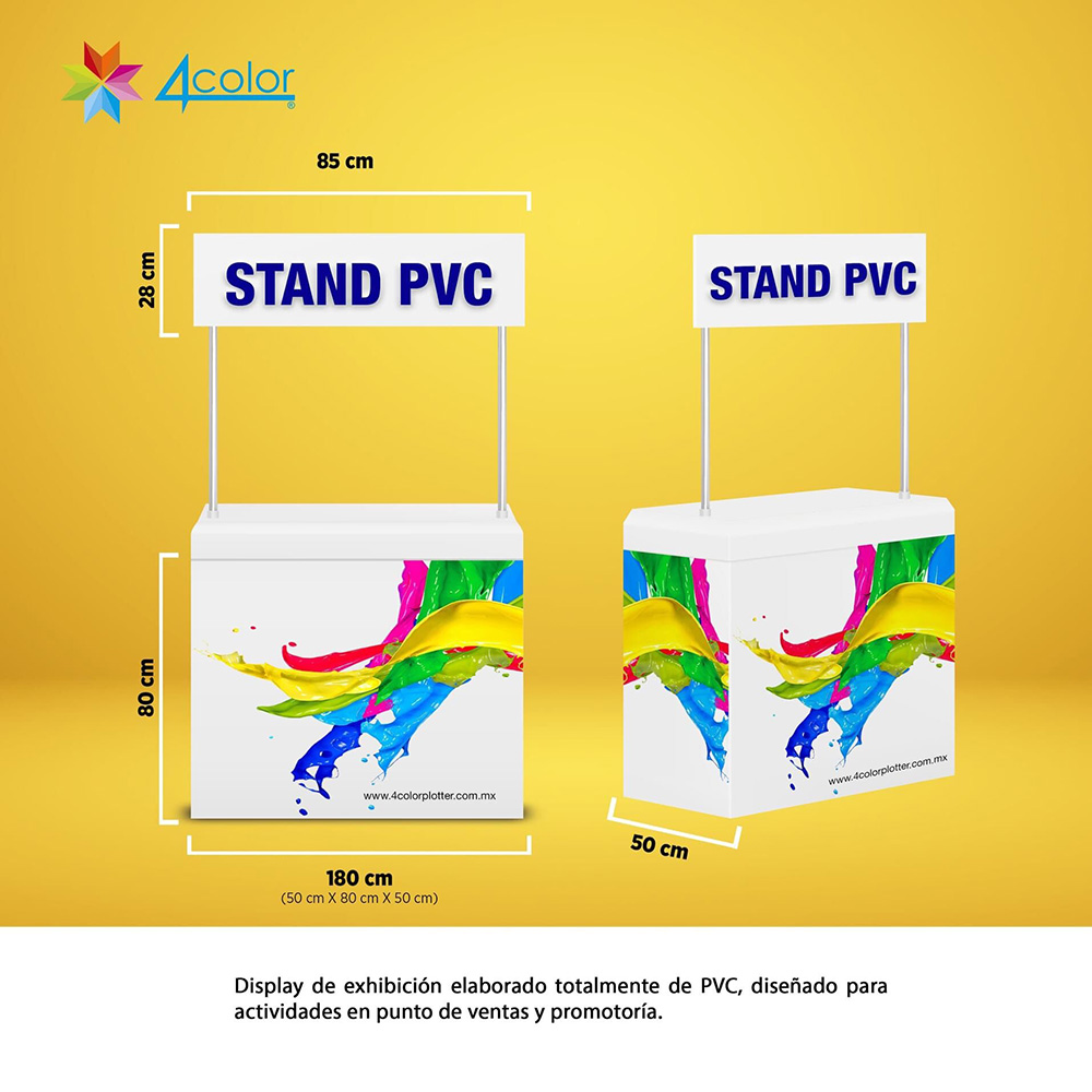 Pvc Demostand Stand de 80X180 cm