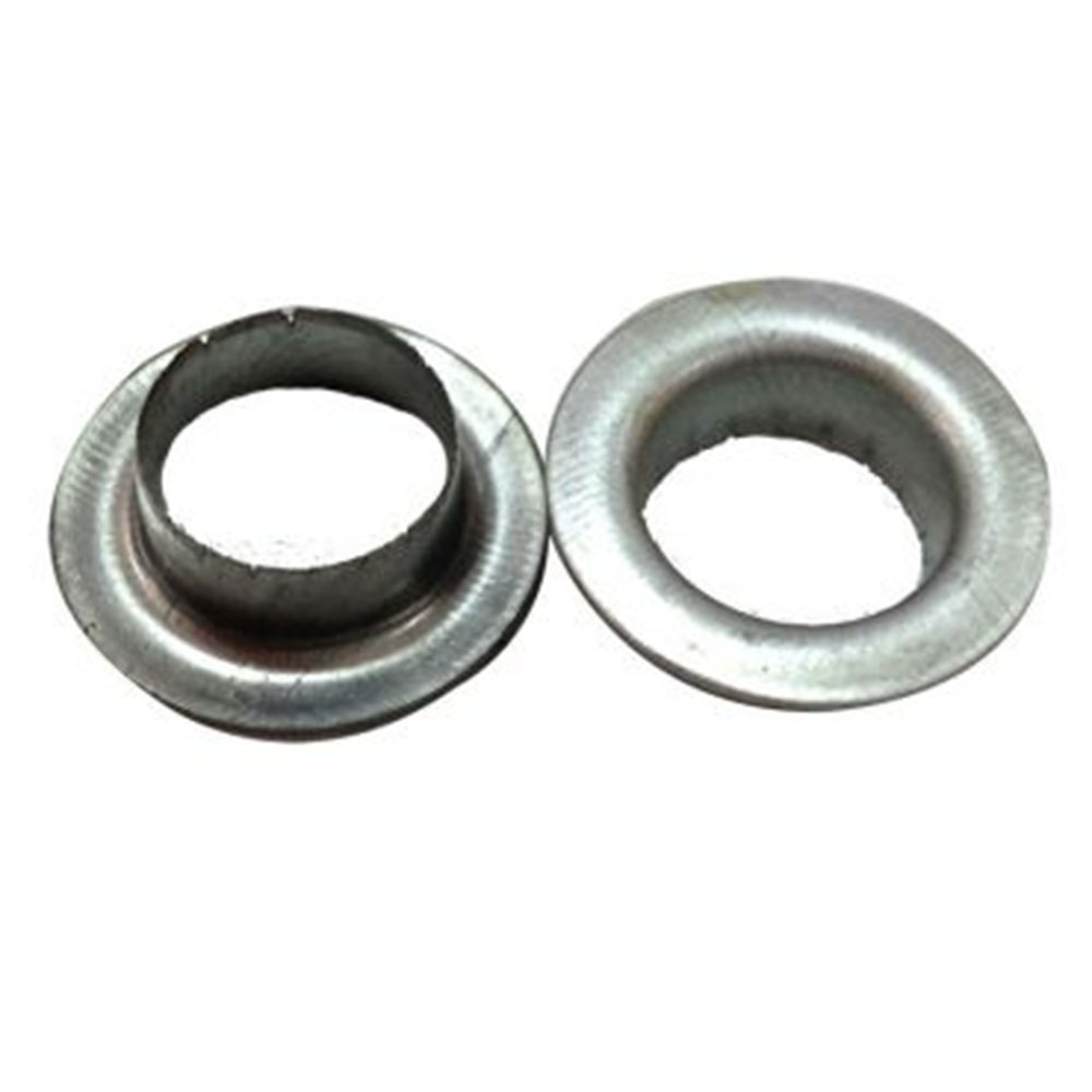 Ojillo 4# plateado de acero 8mm para ojilladora manual de uso rudo