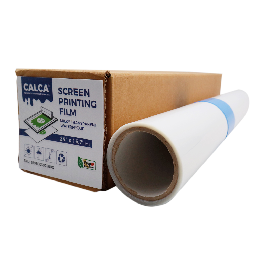 Sample CALCA Waterproof Inkjet Milky Transparency Film for Silk Screen 24" x 16.7 FT