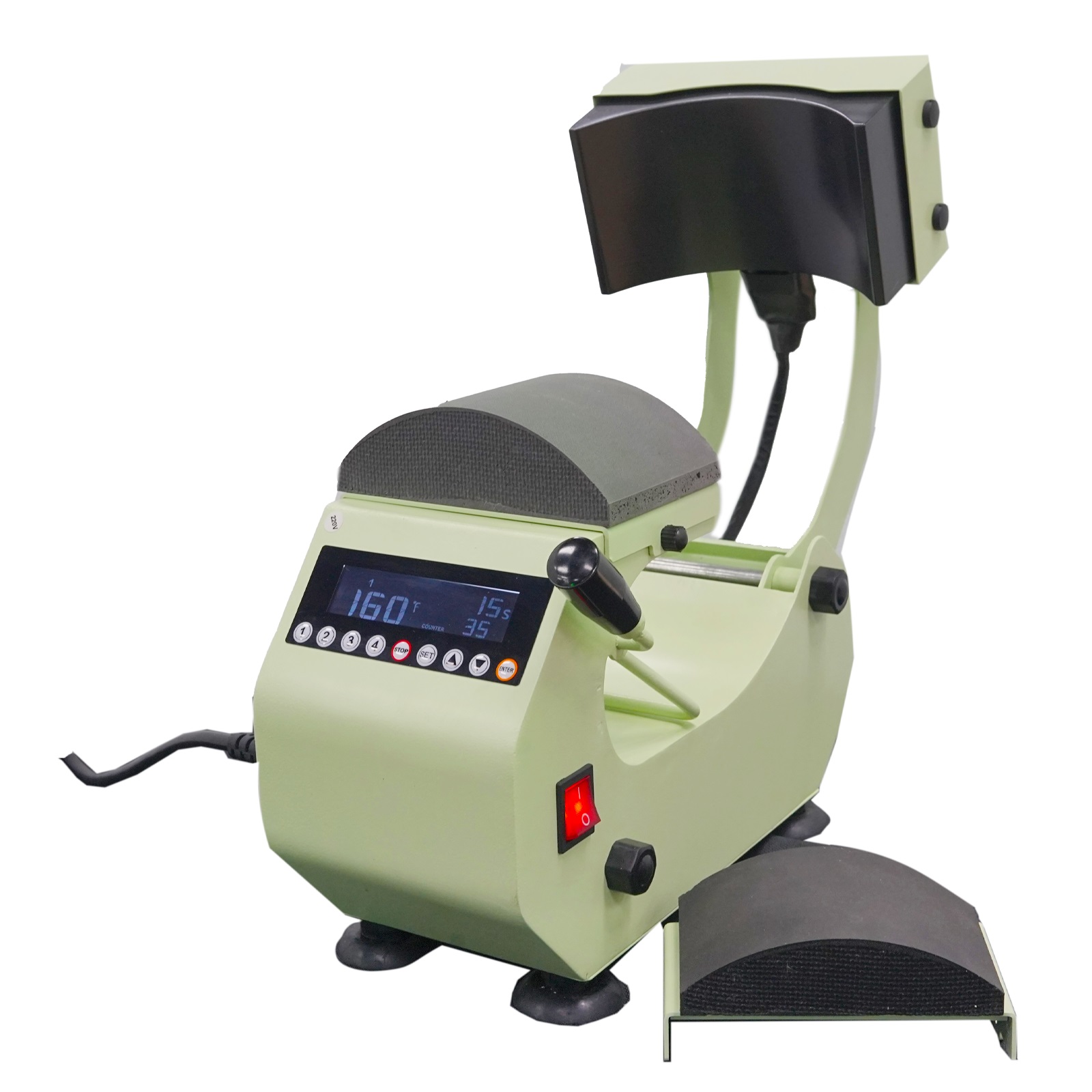 2 in 1 Automatic Cap Hat Heat Press Machine with 2pcs Interchangeable Platens