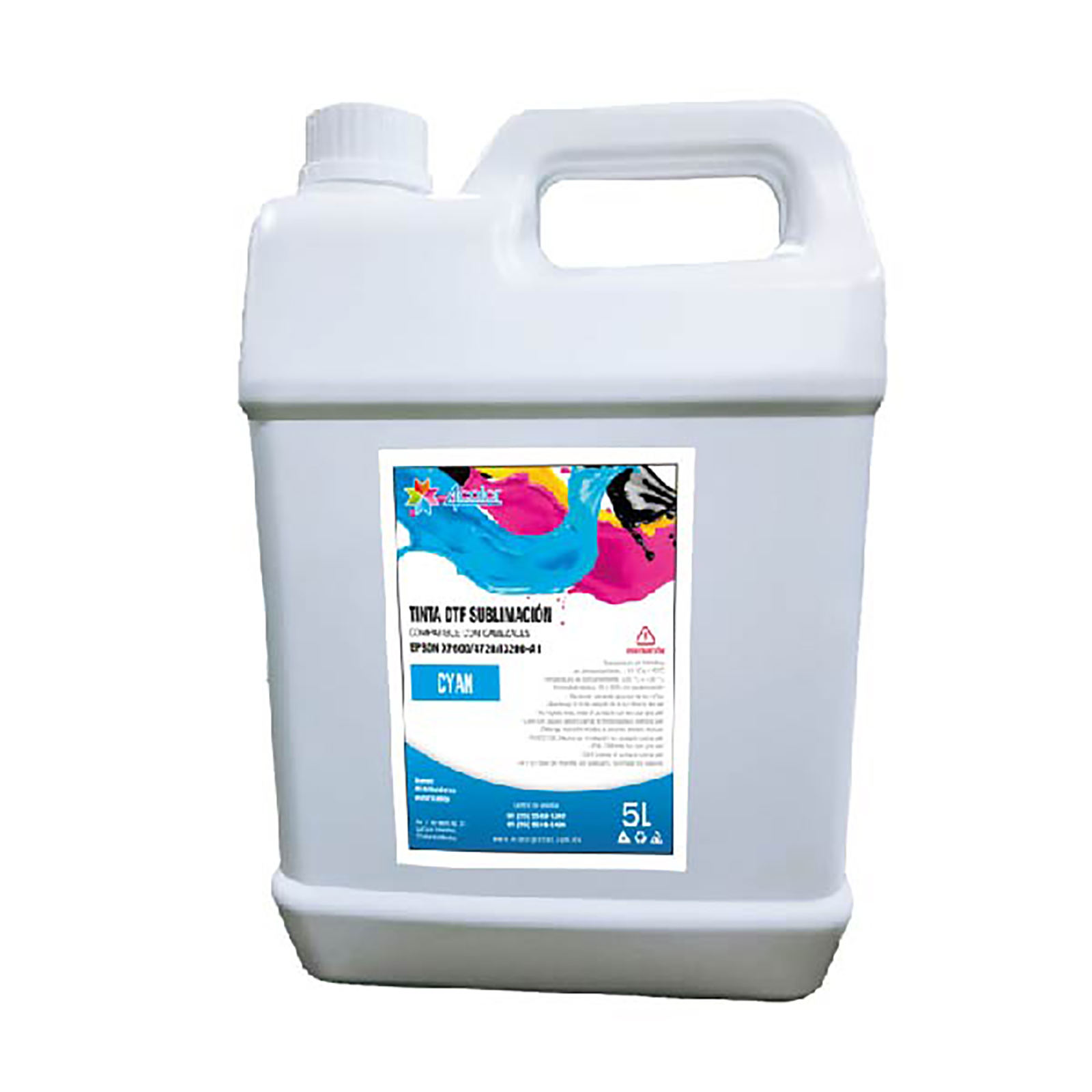 Tinta de sublimación 5L C,M,Y,K(CON 8 CABEZAL I3200-A1)