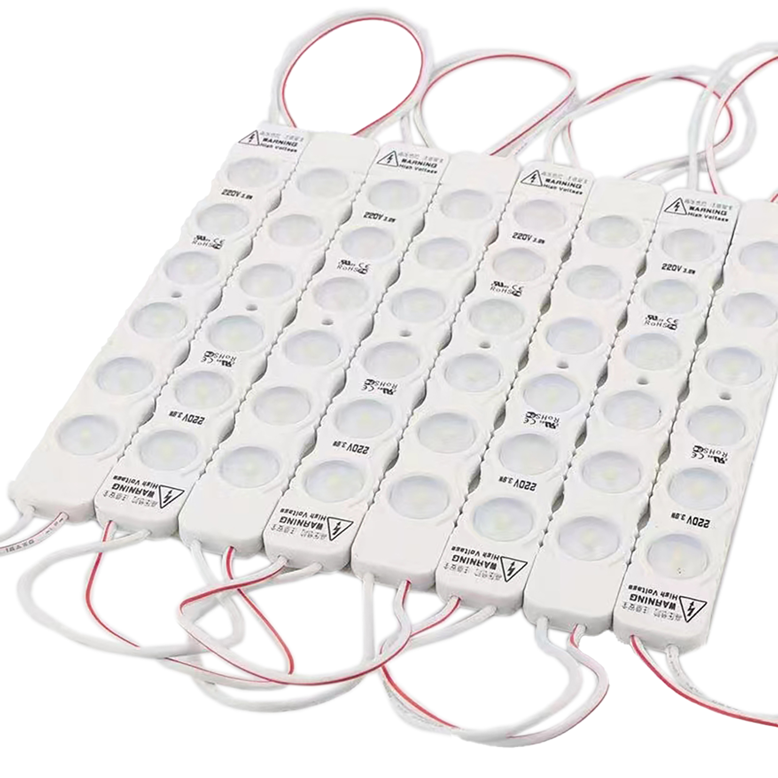 High Voltage 110/220V SMD 2835 Waterproof LED Module (6 LEDs, White Light, 3.8W,L150xW19xH15mm) for Signage High Voltage 110/220V SMD 2835 Waterproof LED Module (6 LEDs, White Light, 3.8W,L150xW19xH15mm) for Signage
