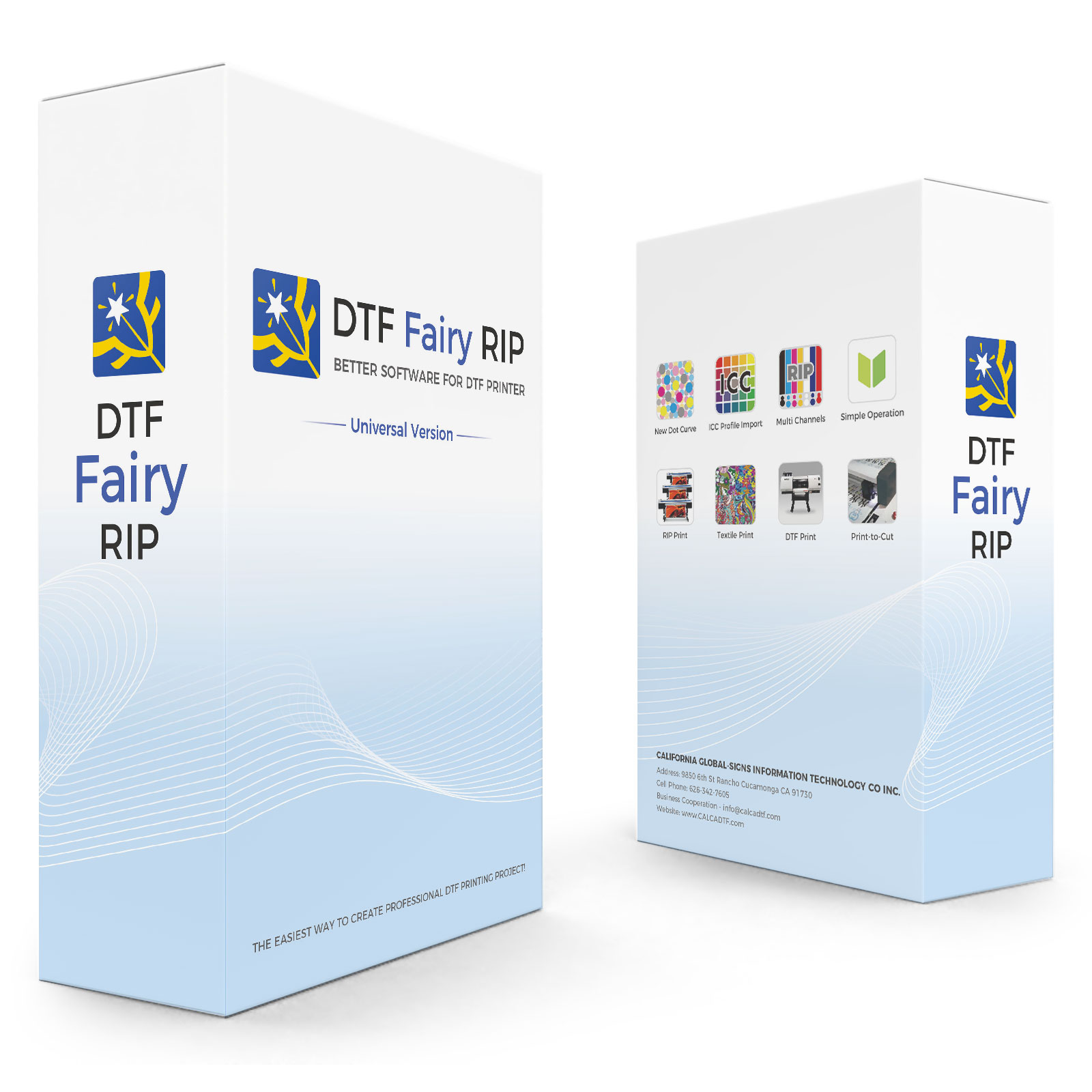CALCA DTF Fairy RIP Software Universal Version for Wide Format DTF Printers