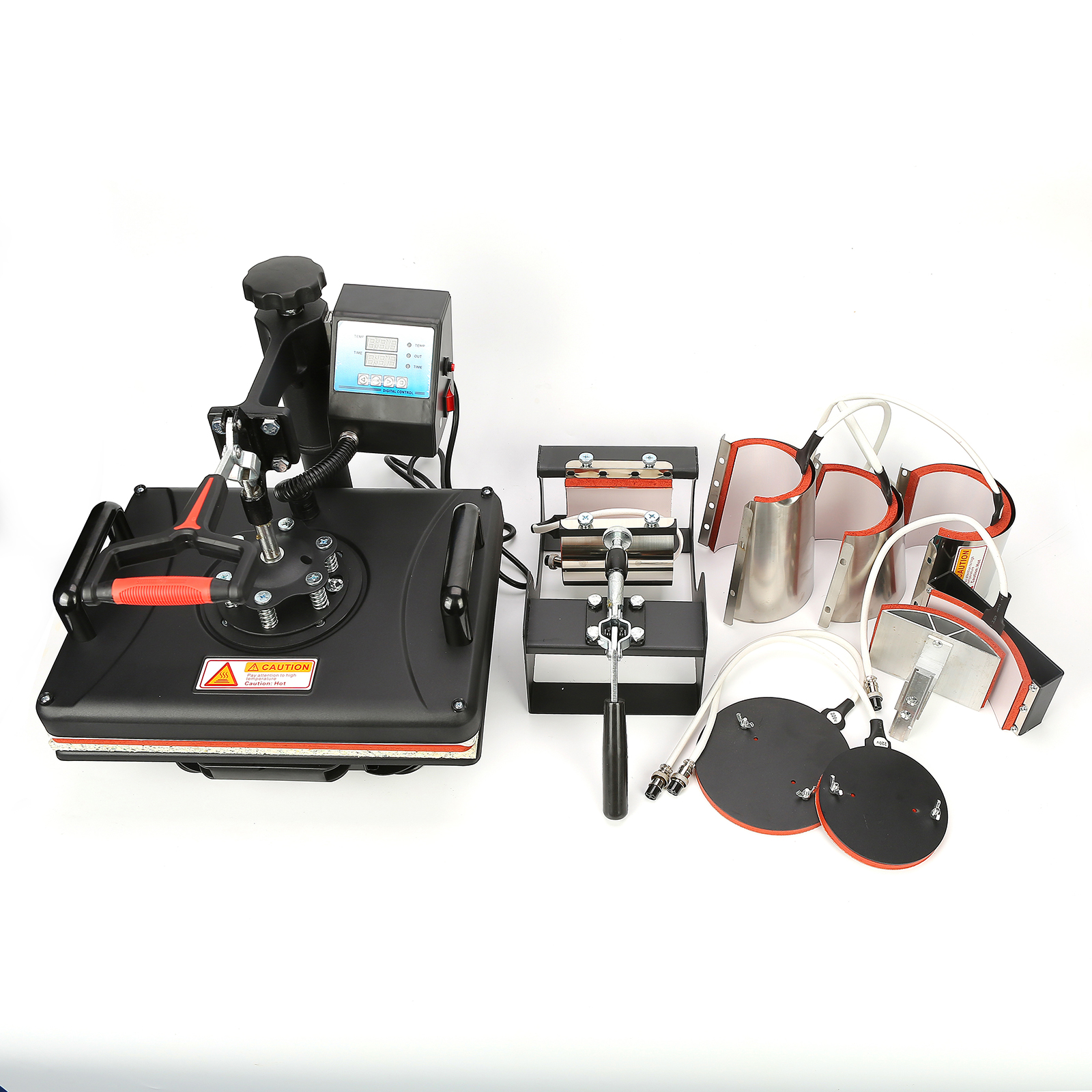 PLANCHA 8EN 1 SY-38801P 38x38cm 1400W Swing-Away Manual T-shirt Heat Press Machine
