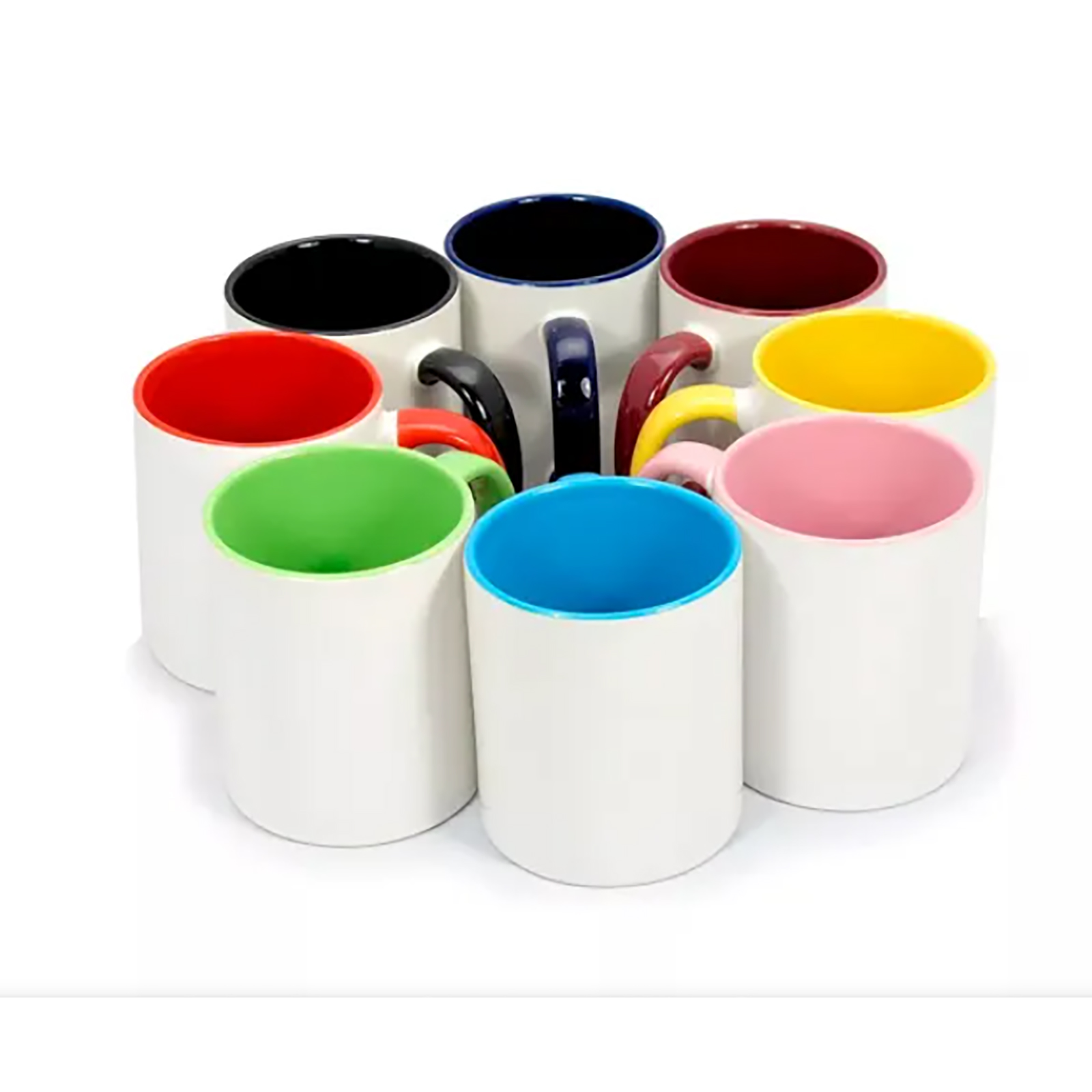 36 Pack 11oz. Sublimation Ceramic Mug Inner/Handle Colorful With ORCA Coating