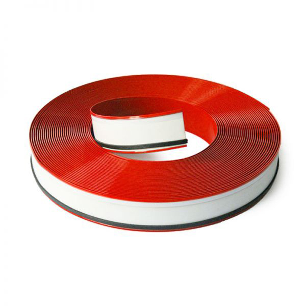 QOMOLANGMA 110mm (4.3") x 50m (164ft) Red Color Aluminum Trim Cap with PC & Foam (Channelume)