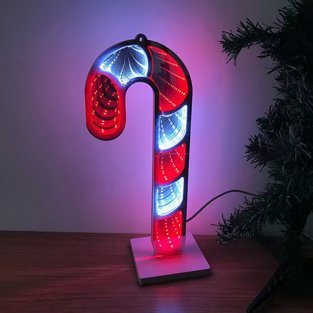 Desktop Lamp Walking Stick Mirror Tunnel Light, LED Night Light 3D Mirror Light (Double Sided) USB 5VDC Desktop Lamp Walking Stick Mirror Tunnel Light, LED Night Light 3D Mirror Light (Double Sided) USB 5VDC