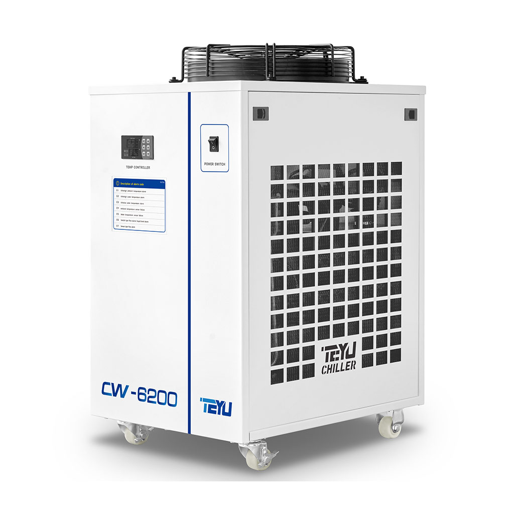 S&A 220V 60Hz CW-6200BN Industrial Water Chiller (for 200W Laser Diode and CO2 RF Laser , 600W CO2 Laser,400W Solid-state Laser, 600W-1000W Fiber Laser, 45KW CNC Spindle Cooling)