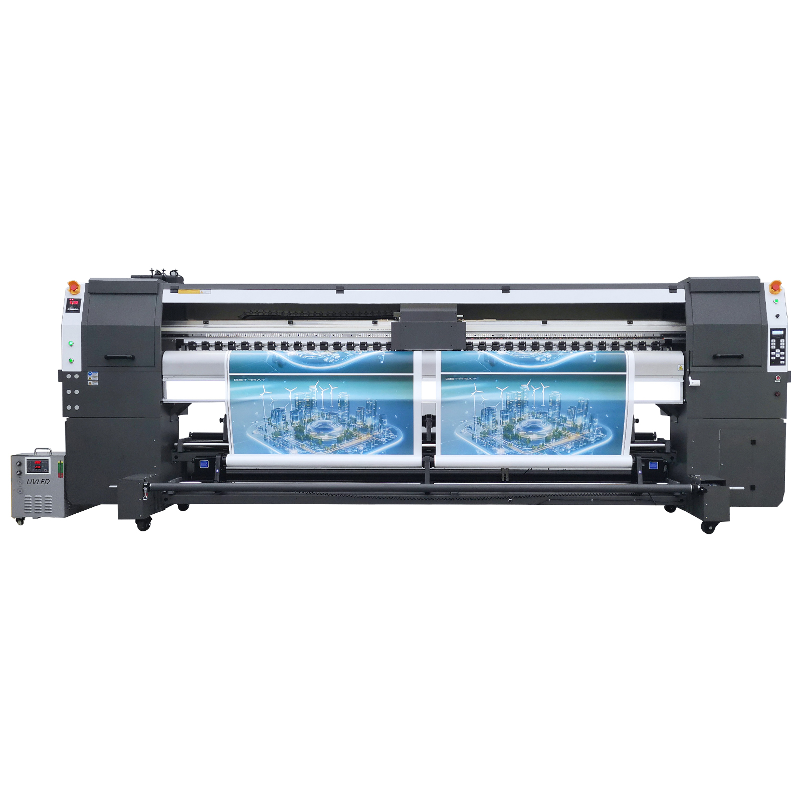 Рулонный струйный УФ-принтер GT3204 на 4 печатных головах Epson (3,2м)