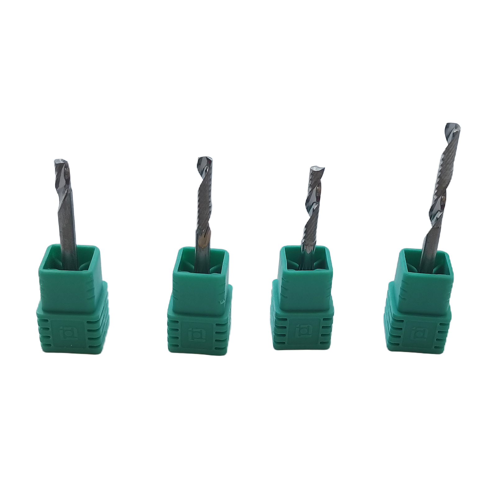 Imported Tungsten Steel Solid Carbide 1/8" Single Flute Spiral End Milling CNC Cutting Router Bits for Acrylic Board