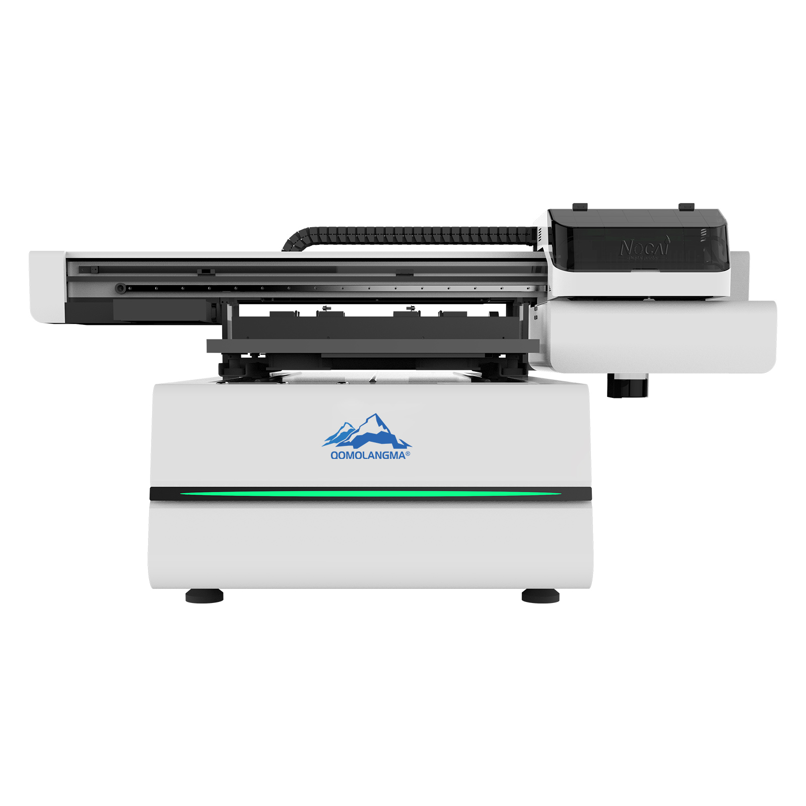 Qomolangma 6090 Digital Flatbed UV Printer, White Ink and Color Ink