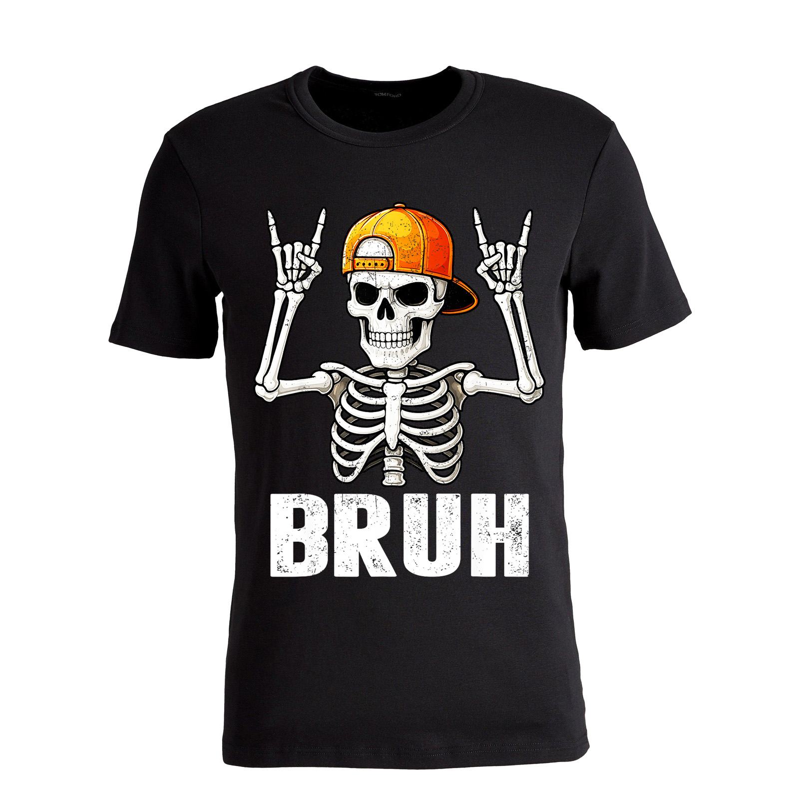 BRUH Digital Direct to Garment Printed T-Shirt - 220g Unisex Short Sleeve Tee, Motorcycle Icon Graphic Design