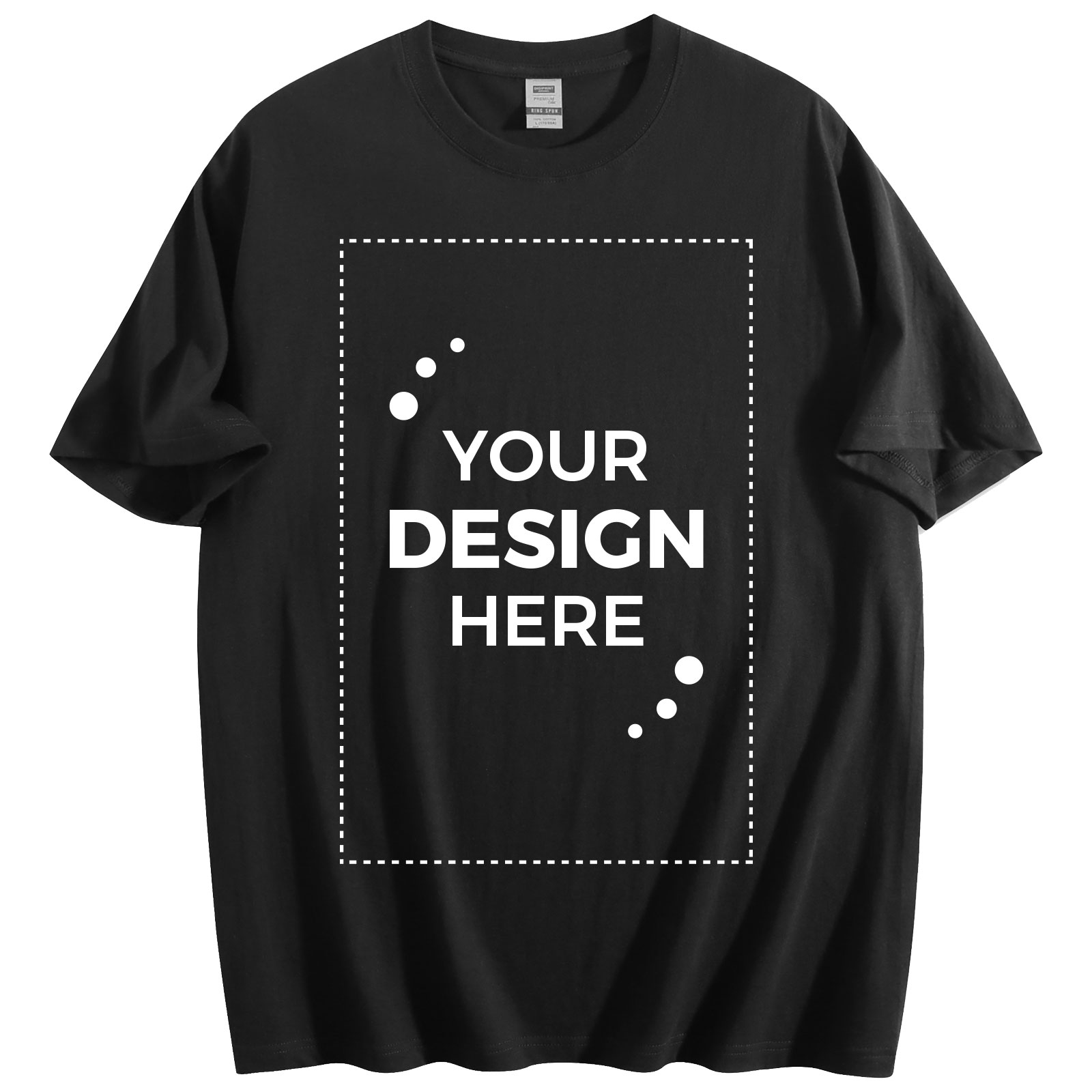 Custom Personalized T-Shirts High Quality Oval Digital Print on Demand for Cotton Tees