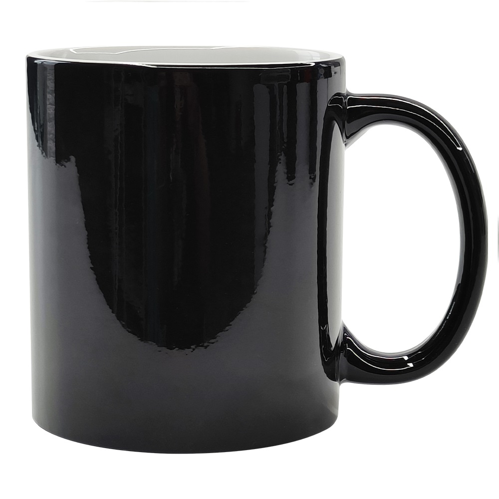 CALCA 36 Packs 11oz Sublimation Blank Full Color Changing Mugs Black High Glossy Sublimation Coffee Mugs, Magic Cups