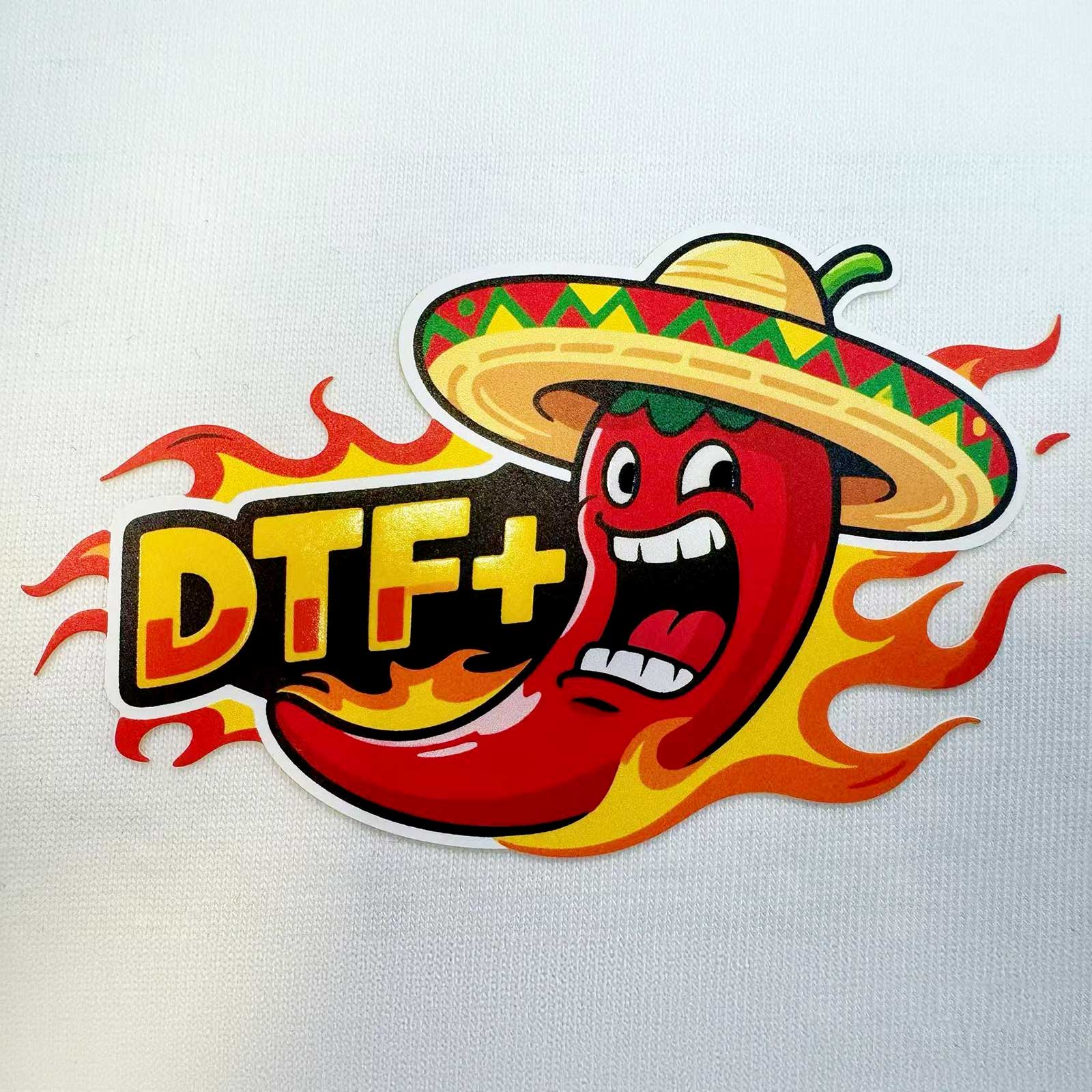 CALCA 0.5mm Thick Layer PU Patches with UV Printing Heat Transfer Clothing Label for Garments