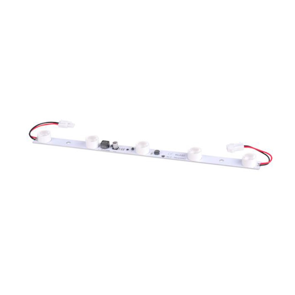 High Power SMD 3535 constant current Side Lighting Light Bar for Lightbox (DC24V,5 LEDs, White Light,12W,L360xW23xH13.3mm,Aluminum Plate + Optical Lens Side Lighting)