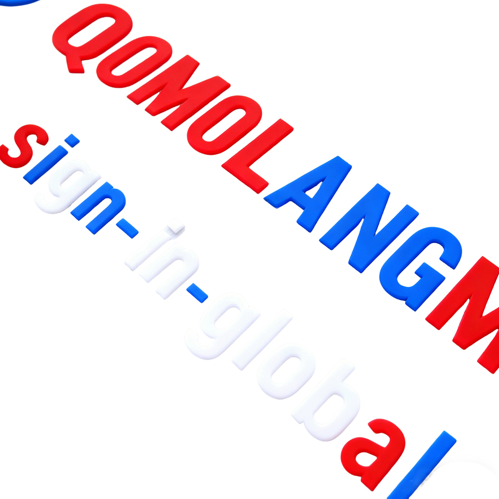 Custom 3D Silicone Rubber Patches & Badges for Apparel Branding / Durable Clothing Labels