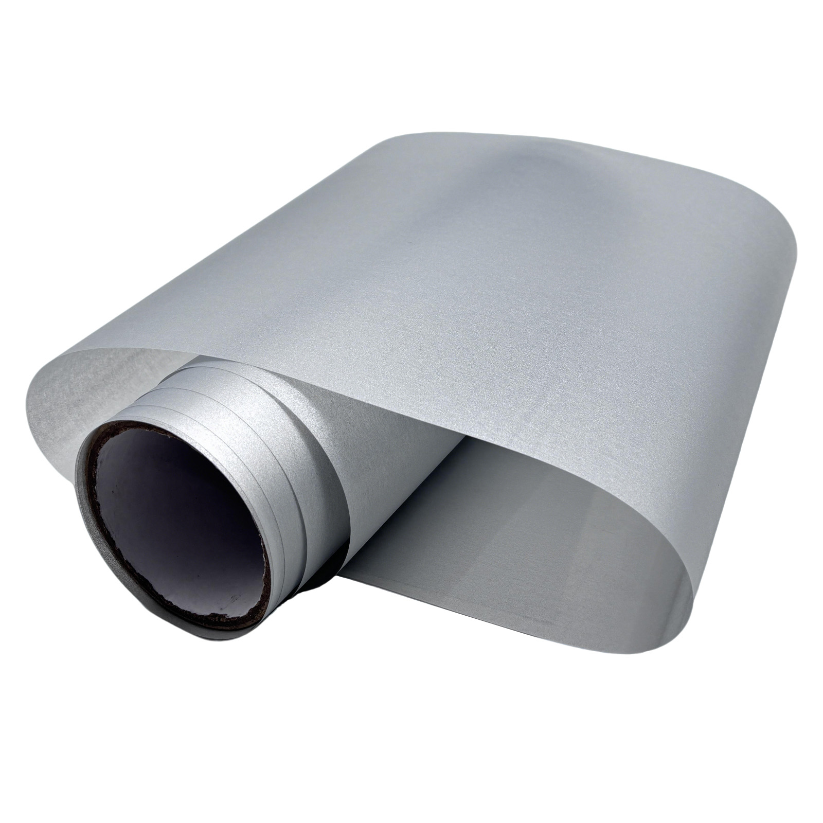 US Stock 11.8in x 32.8ft/30cm x 10m DTF Satin Silver Foil Film Roll,Cold Peel
