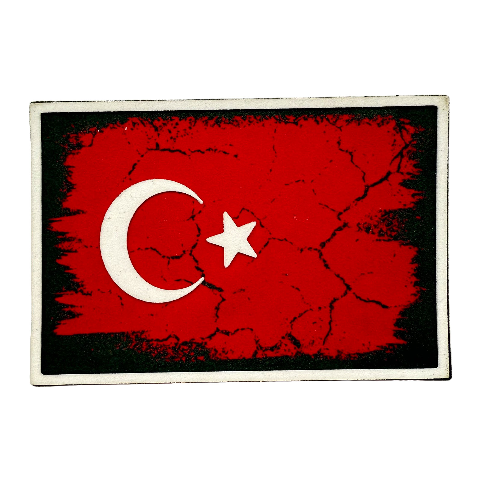 Dual-Face Hook & Loop Patch with 3D HF UV Printed Logo & Screen Printed Images & Silicone Border