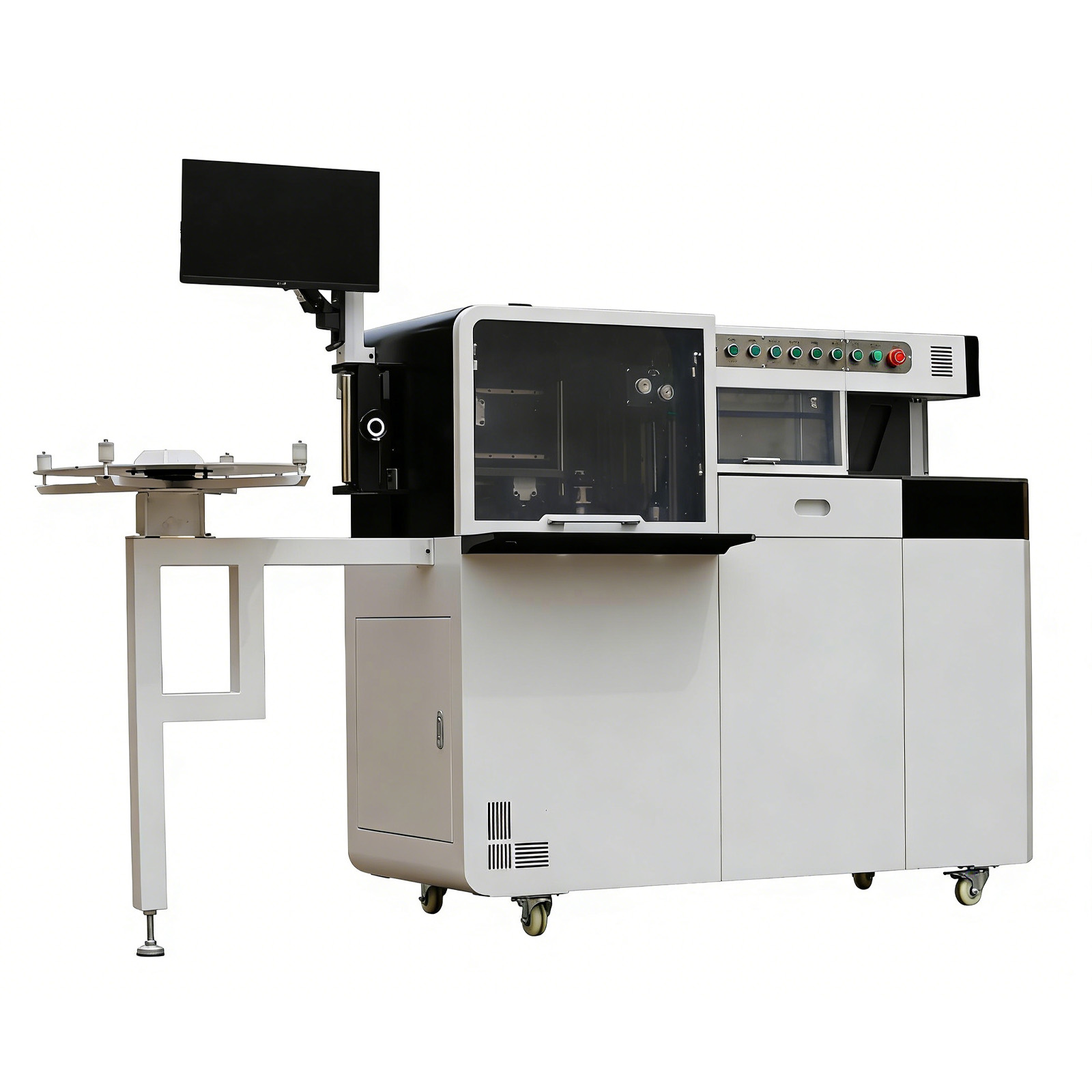 Upgraded Auto Notching Flanging Channel Letter Bending Machine Add Trimming+Punching Hole function