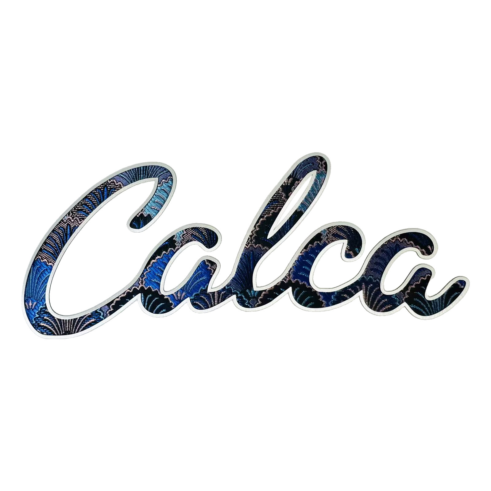 CALCA Silver Brushed Thick Film Embroidery Fabric Morale Patch for Apparel & Gear