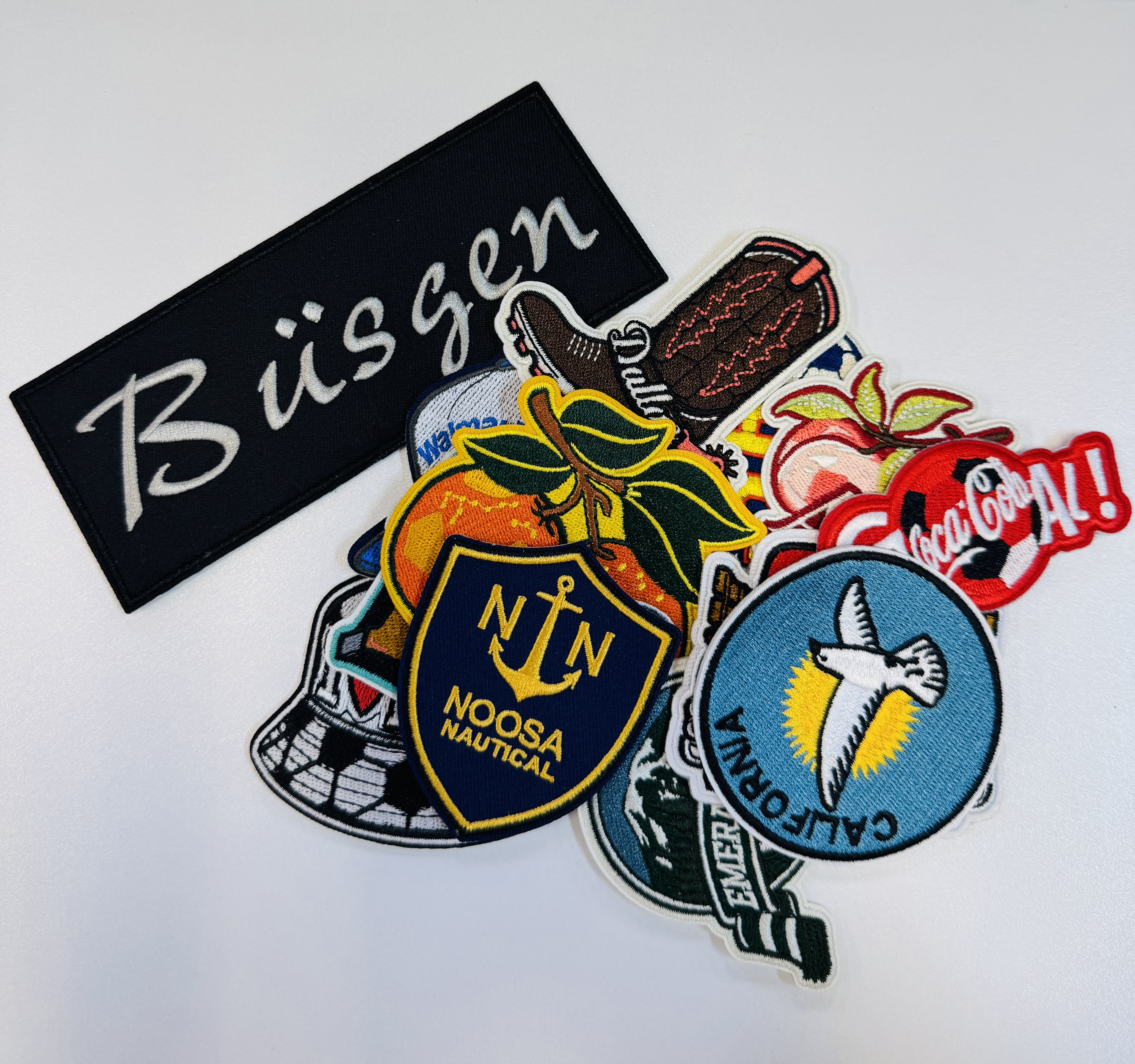 Custom Embroidered Patch with Low-Temp Heat Transfer Adhesive