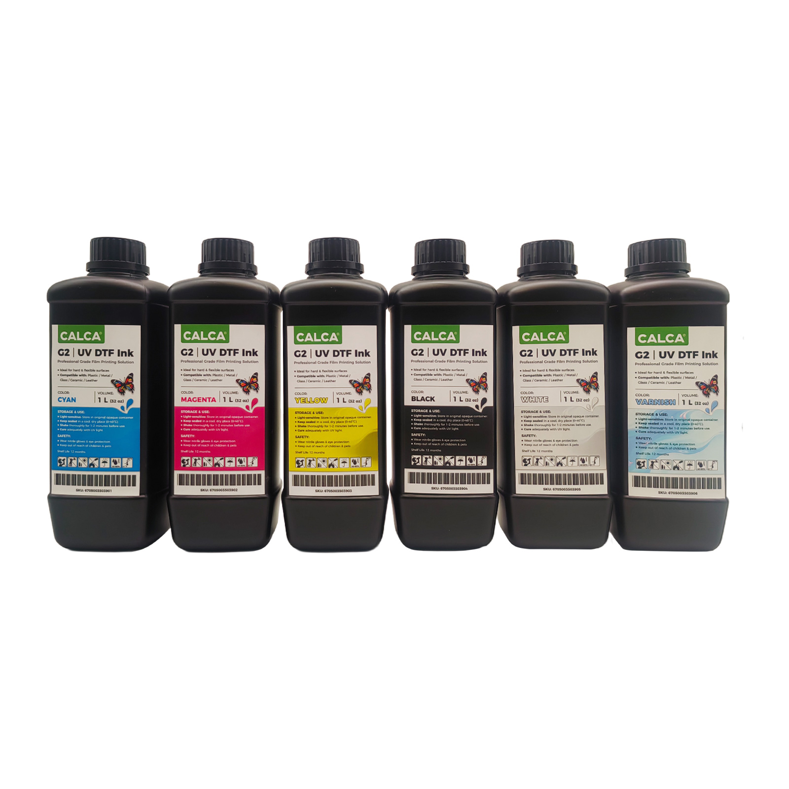 US Stock CALCA UV/UVDTF Ink For Epson Printheads, Bottle of 1L, For Crystal Label Sticker Printing