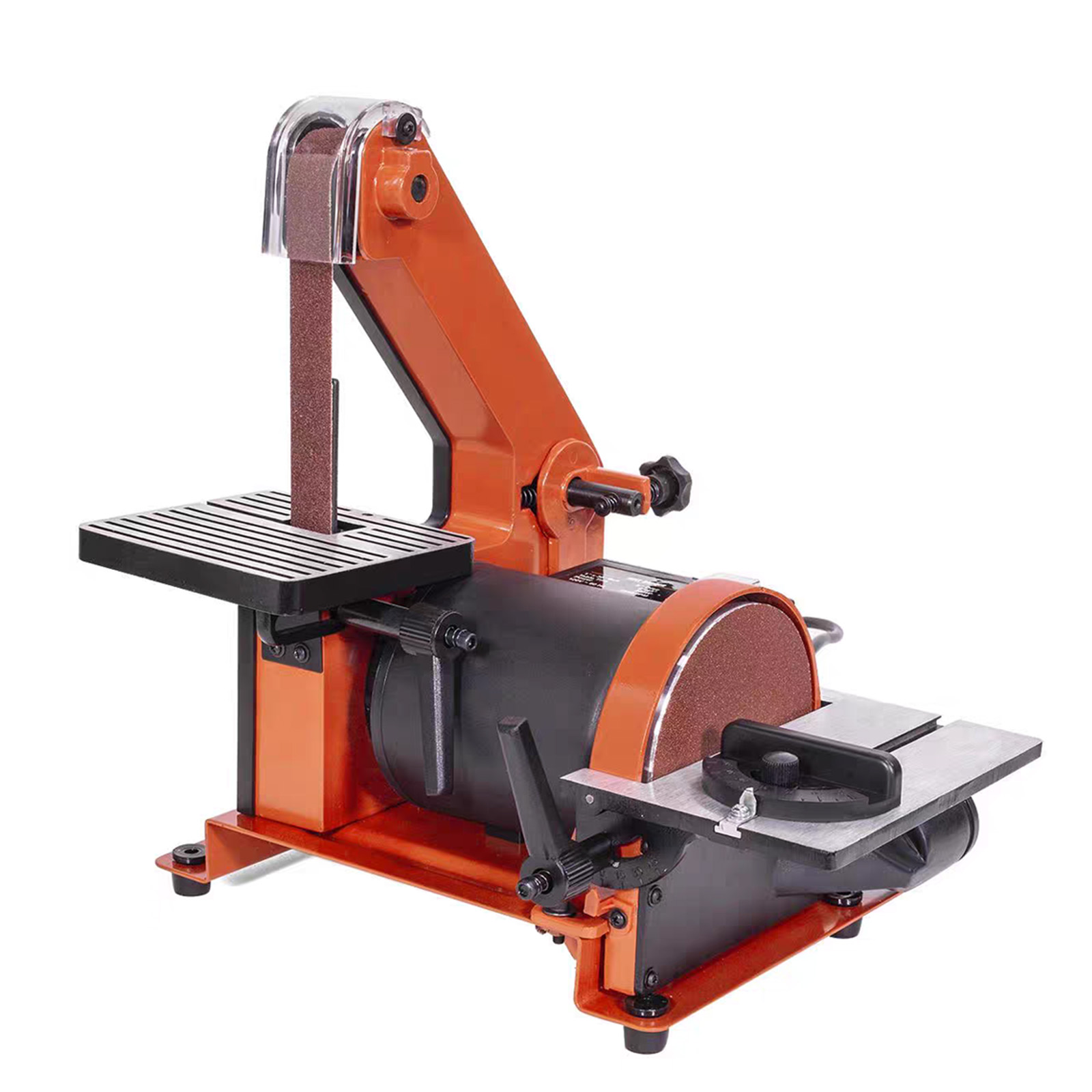 Belt Grinder Attachment for Bench Grinders with 7 Inch Contact Wheel, 1x30 Inch Belt and 5 Inch Disc Sander Attachment 