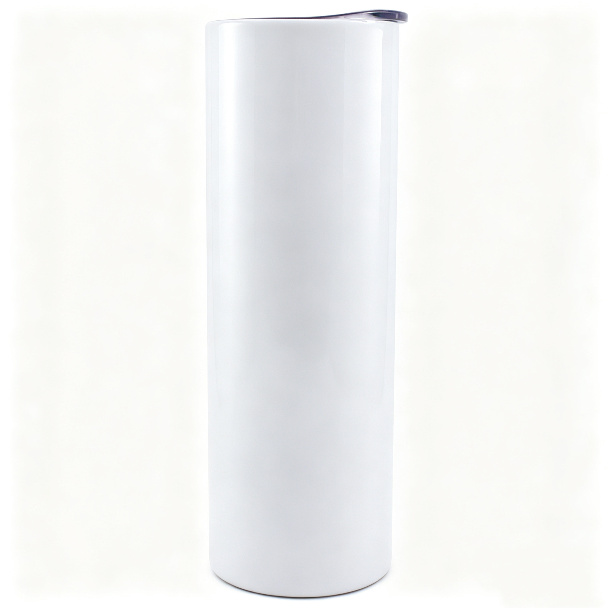 US Stock - 30oz Glossy Sublimation Skinny Tumbler, Stainless Steel Insulated Cup with Lid & Straw, 25 Pack